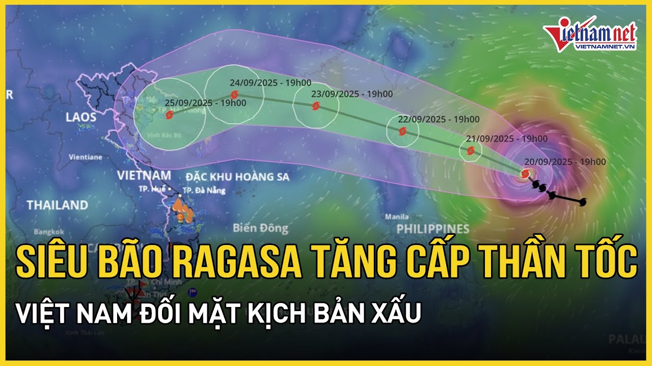 Si&ecirc;u b&atilde;o Ragasa tăng cấp thần tốc: Biển Đ&ocirc;ng nổi s&oacute;ng dữ, Việt Nam đối mặt kịch bản xấu