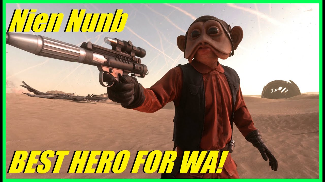 Star Wars Battlefront — Лучший герой для атаки шагоходов! | Ниен Нунб, он же «Блинчик»! (18.00 K/D)