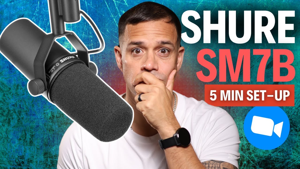 Zoom Podtrak P4 and Shure SM7B | EASY Set-up for Zoom Meetings