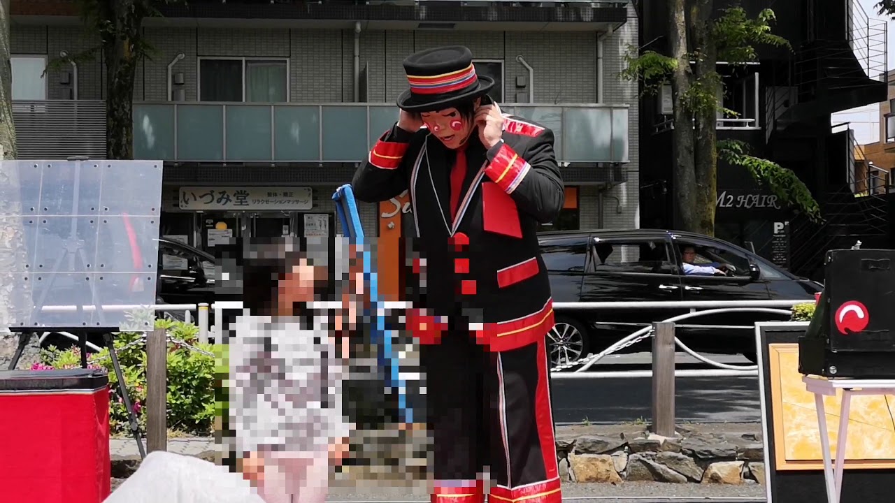 魔法使いアキット 仙川駅前住宅公園マジックショー① 2019.05.03