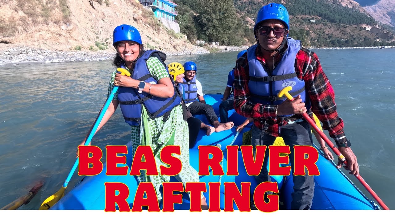 Beas నదిలో భయం భయంగా ప్రయాణం 🛶#himachalpradesh #beasriver #jaychandra3 #youtuber #memorablemoments 
