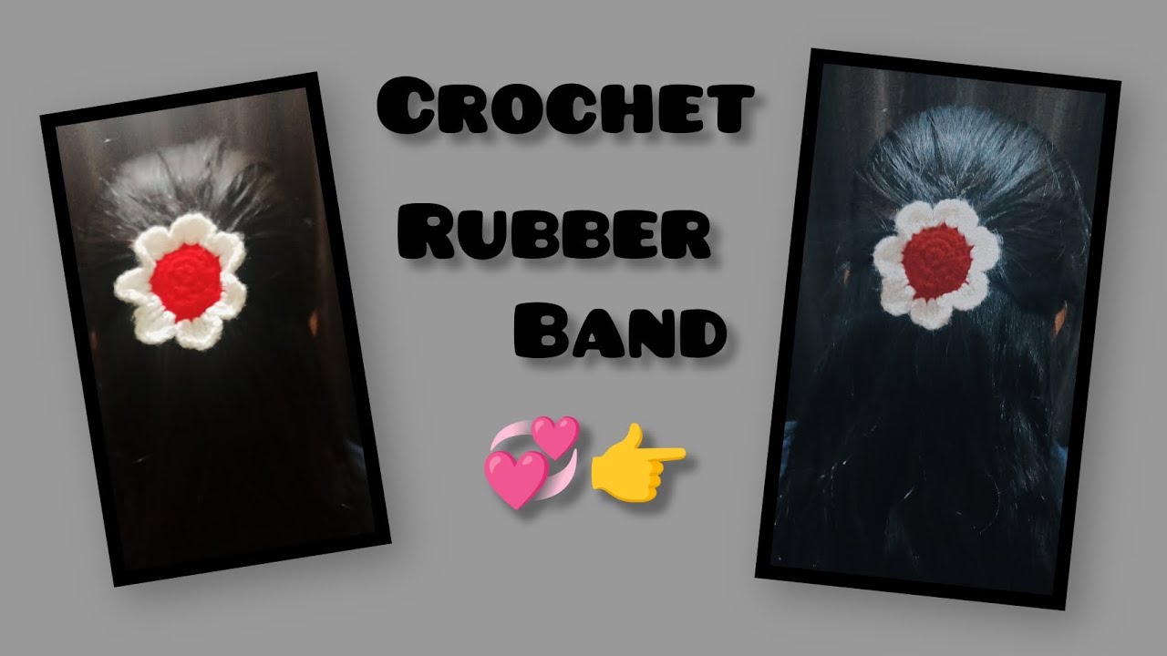 How to make a crochet rubber band 💞 simply💕step by step 👉