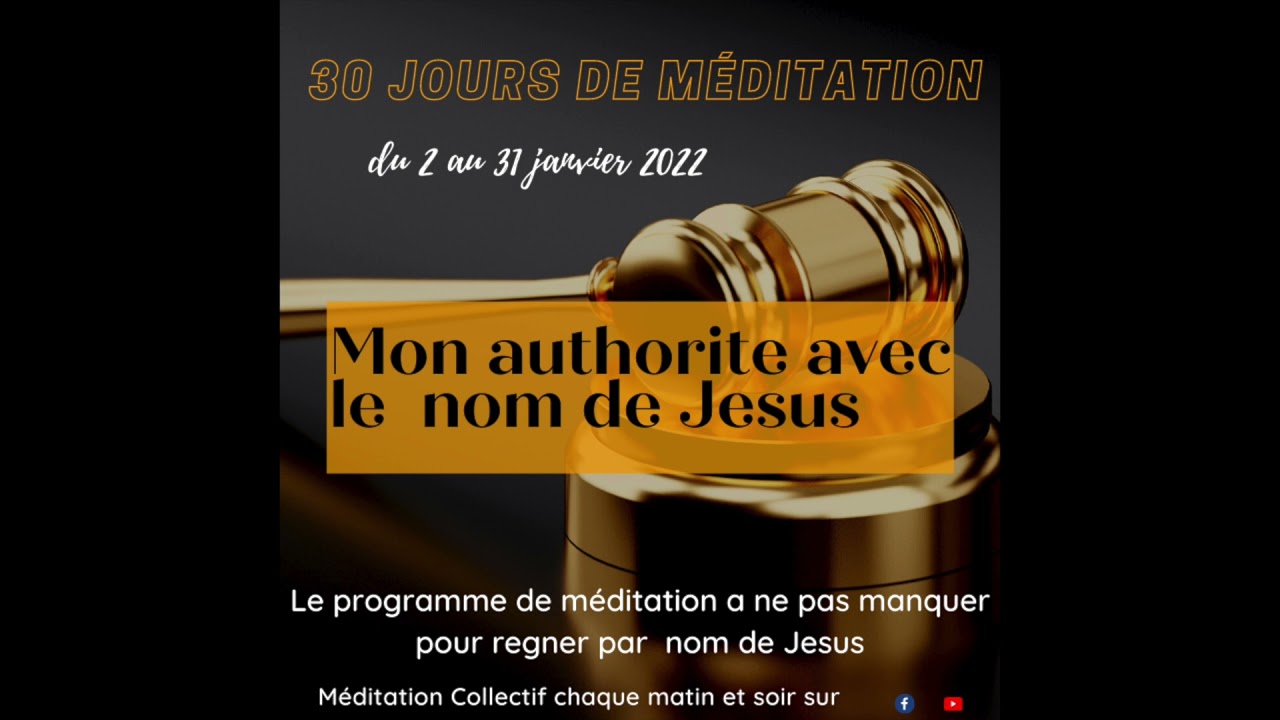 meditation  sur le nom de JESUS jour1