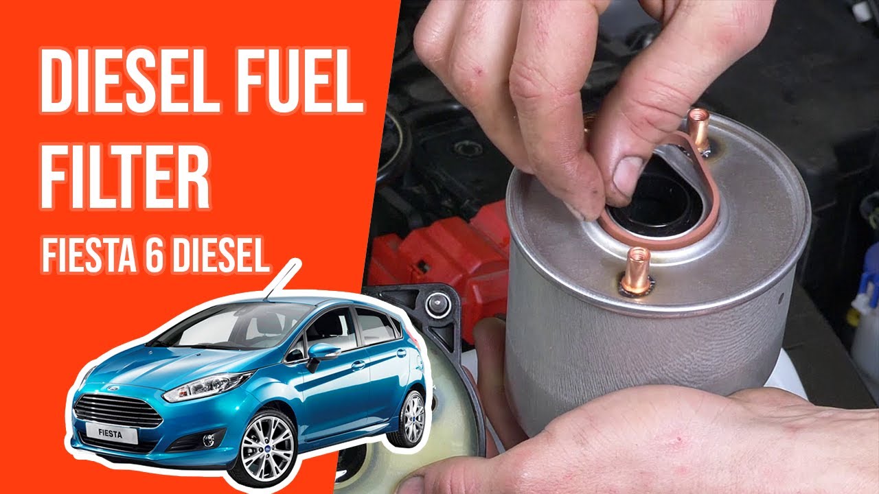 How to replace the diesel fuel filter Fiesta mk7 1.4 TDCI ⛽