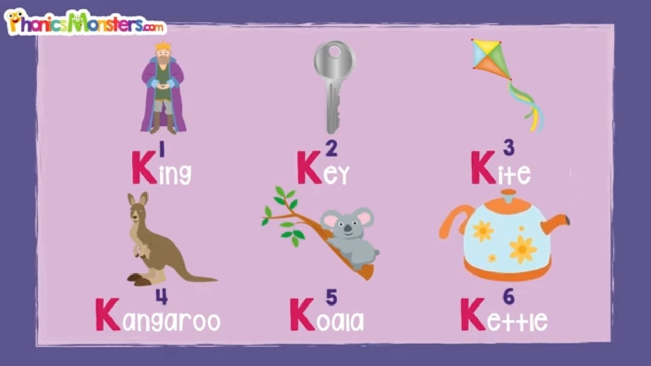 Level 1 - Video 4.3 Practice Kk ~ Phonicsmonsters.comVideo 4 3 Kk