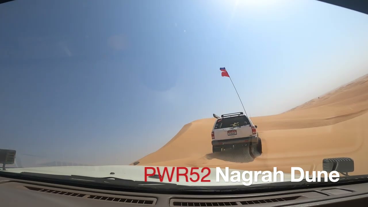 Climbing Nagrah Dunes, Al Ain Abu Dhabi, UAE. With PWR52 Offroaders Club