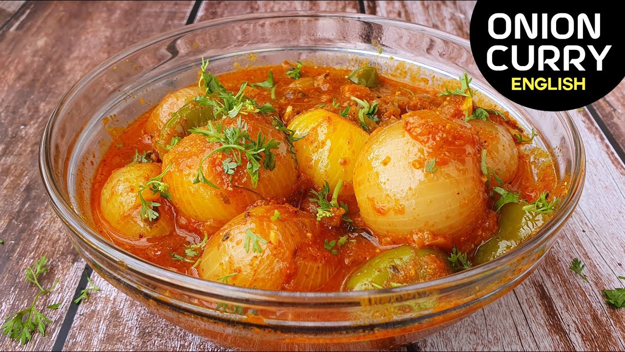 Onion Curry Recipe | Indian Style Onion Gravy  - Divine Recipes