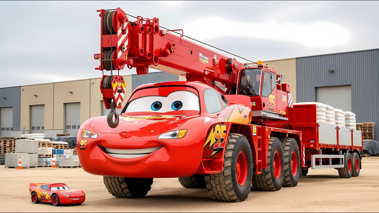 🚗🔥 Crane McQueen Amazing Transformation — From Jealousy to Forgiveness 💥⚙️ | Red Monster