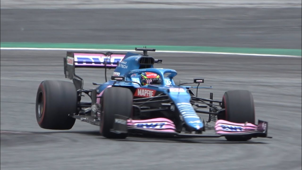 Oscar Piastri Testing Alpine A521 at the Red Bull Ring 2022