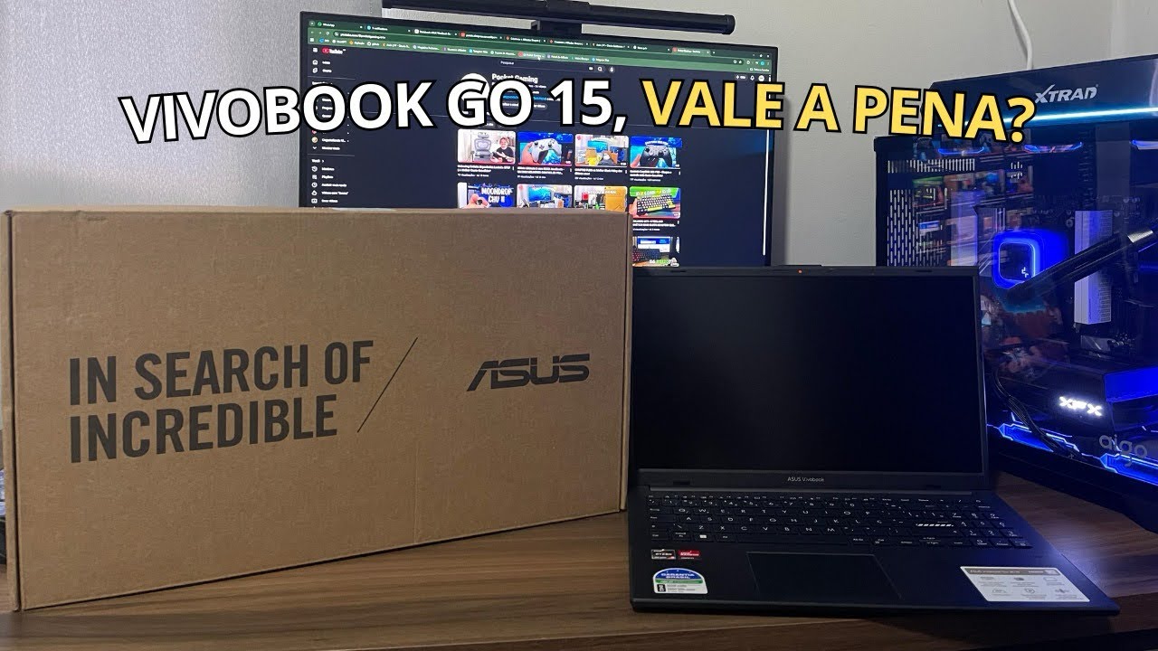 NOTEBOOK ASUS VIVOBOOK GO 15 COM RYZEN 5 E 16GB DE RAM POR 2000 REAIS, ME SURPREENDI!