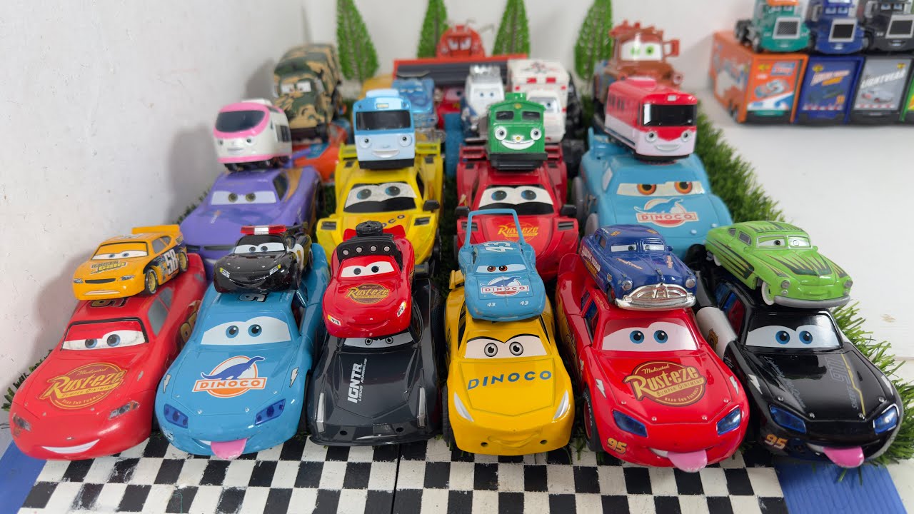 Disney Pixar Cars Unboxing Review | Full Lightning McQueen, Tow Mater, Doc Hudson, Sally, Mack
