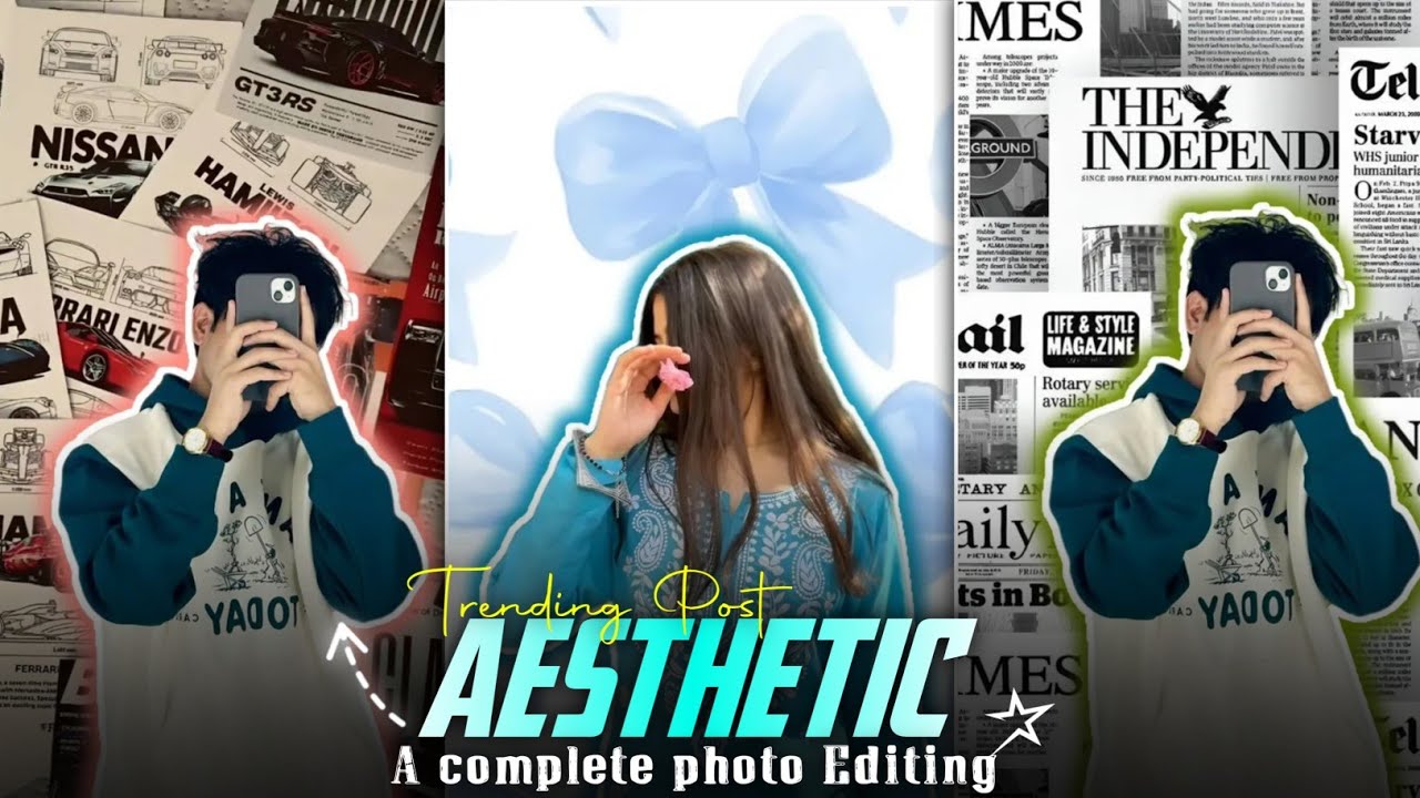 Instagram Trending Aesthetic tutorial Background Photo Editing | Instagram Aesthetic DP PhotoEditing