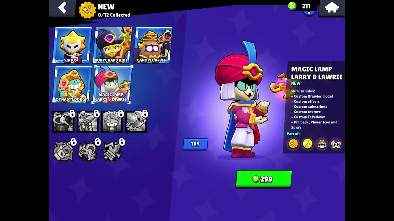Showing all new effects on the new sands of time skins in brawl stars.