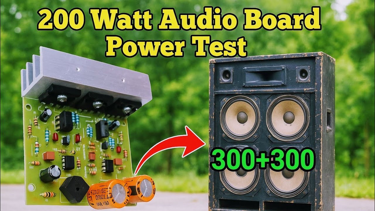 200 watt amplifier board sound test |200 watt stereo amplifier board sound test