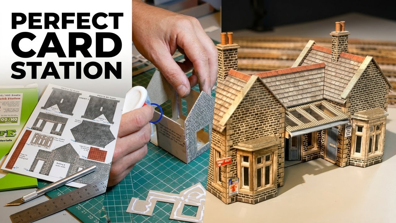 Little Cardleywick Station Card Kit for Railway Layout