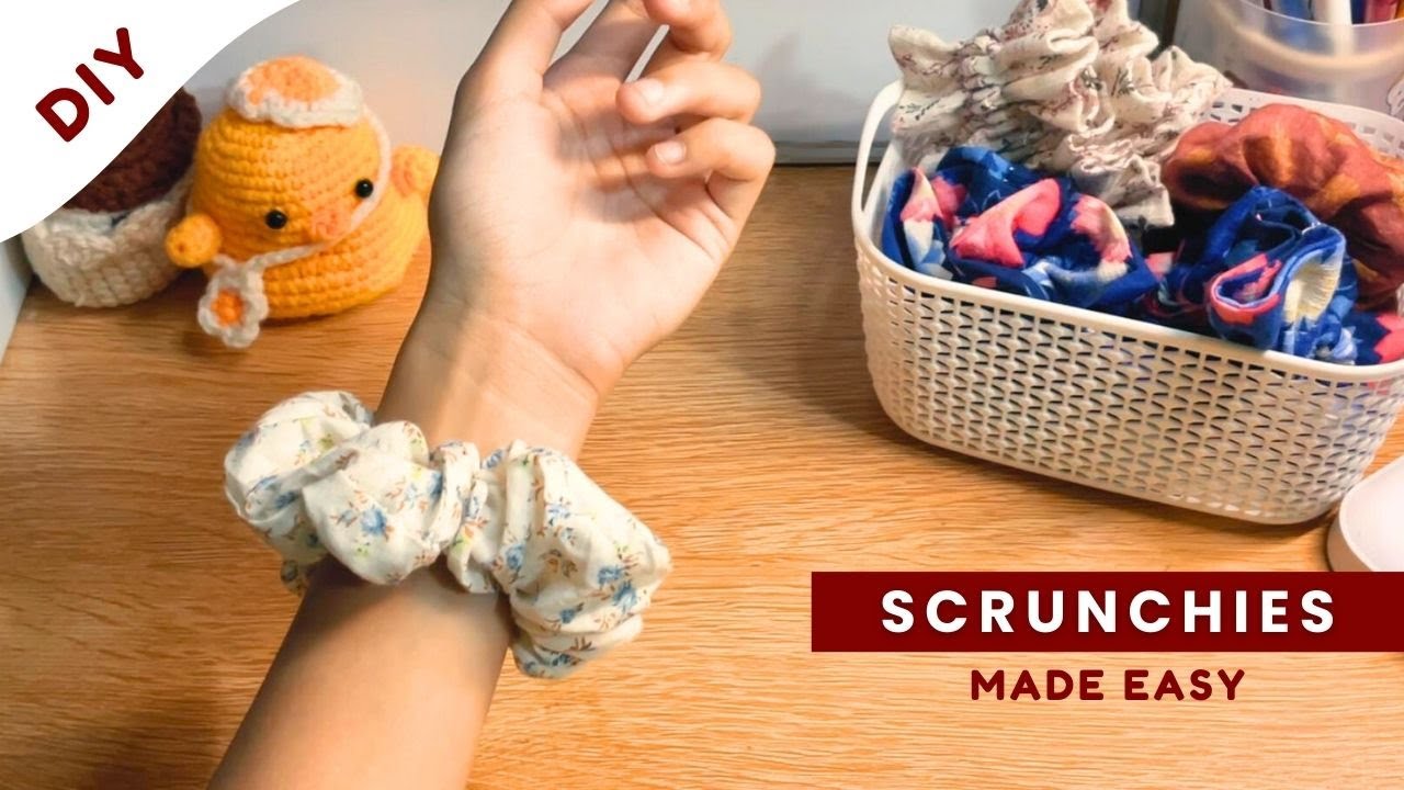 DIY Hair Scrunchies - 3 Ways, Sizes, and Types | thrifted clothes upcycle