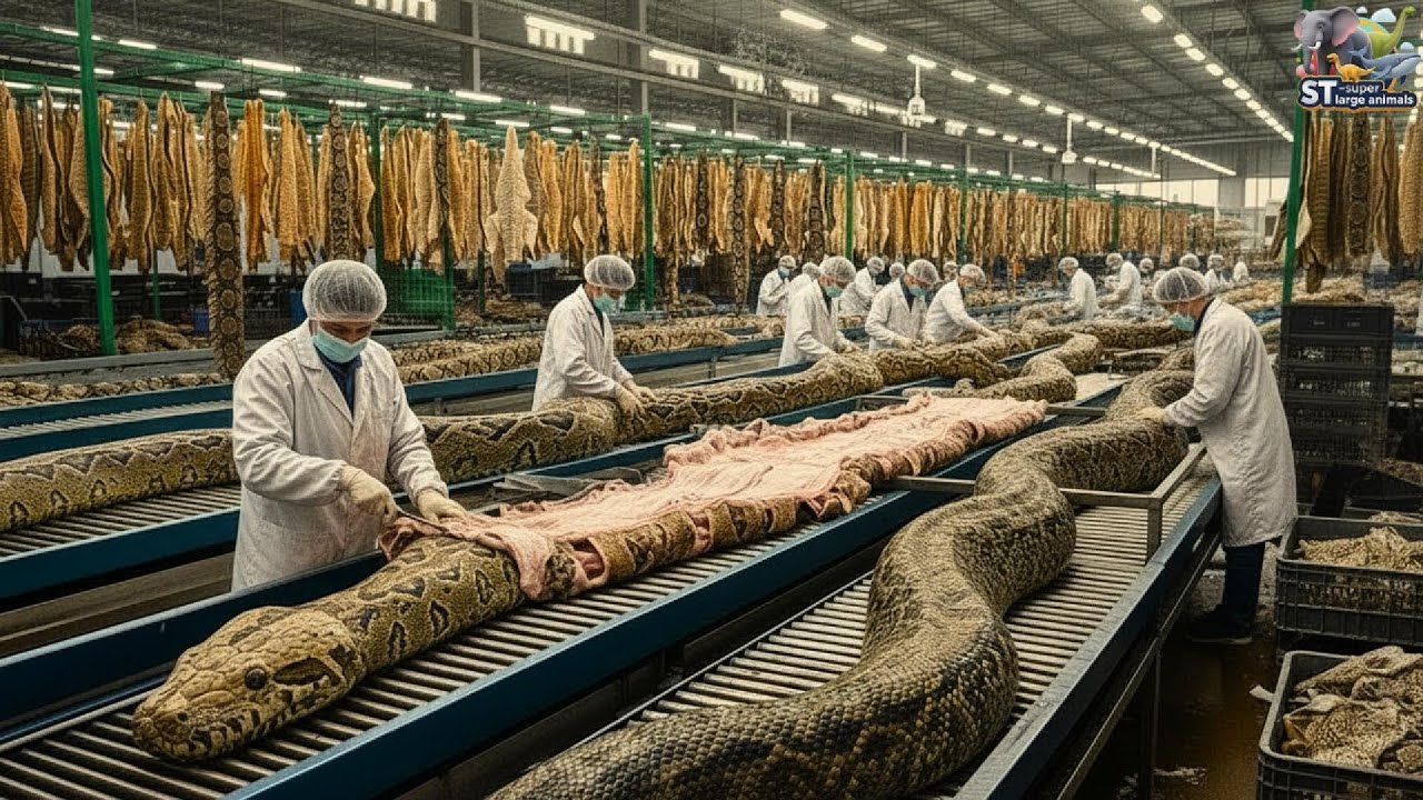 How Snake Skin Is Turned Into Luxury Jackets and Bags &mdash; Inside the Factory