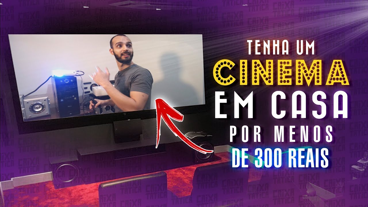 Transformei minha sala em um cinema!