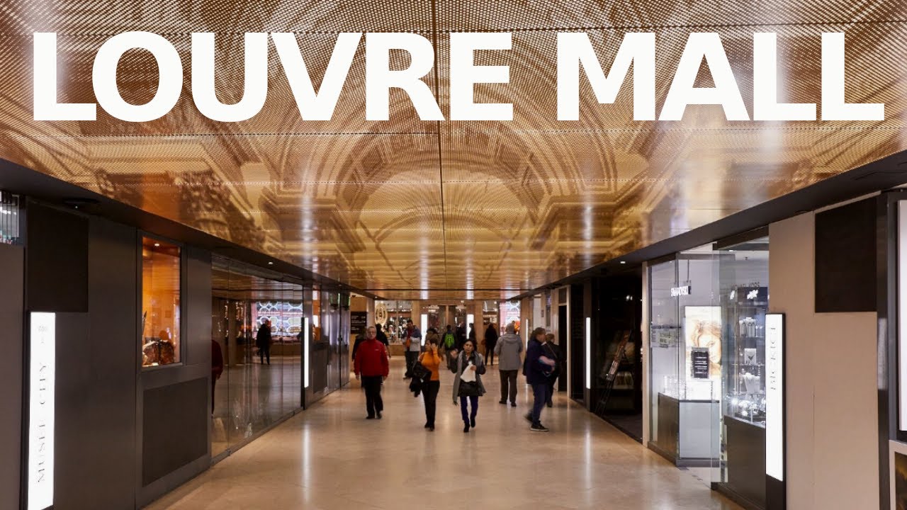 The SECRET Underground Shopping Mall Under The Louvre Museum In Paris - Walking Tour