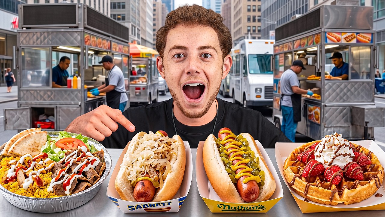 24 Horas Comiendo Comida Callejera en Nueva York