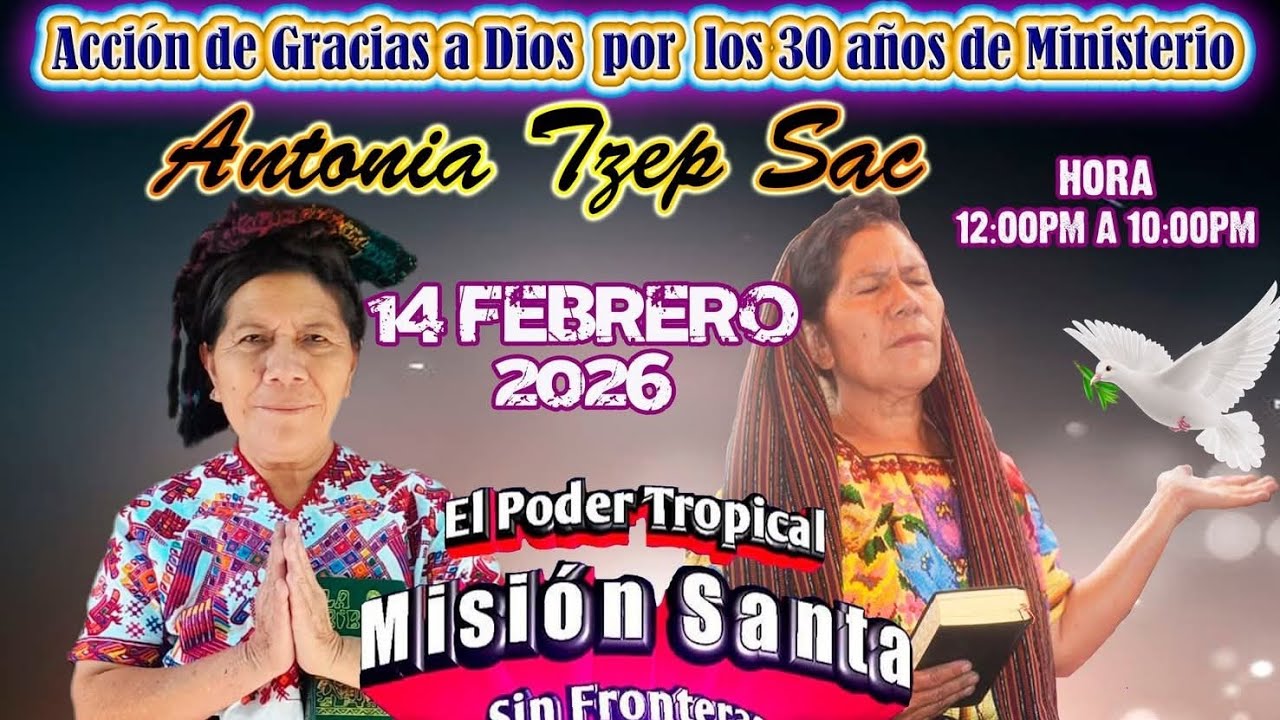 PRIMERA PARTE DE ACCION DE GRACIAS A DIOS POR LOS 30 ANOS DE MINISTERIO DE ANTONIA TZEP SAC ,MUSICAL