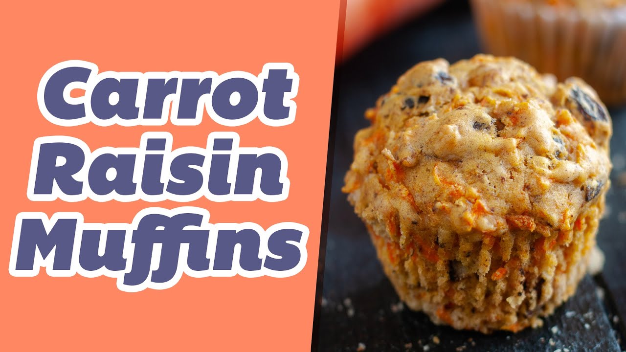 CARROT RAISIN MUFFINS 🥕 PERFECT FOR BREAKFAST! ☕️