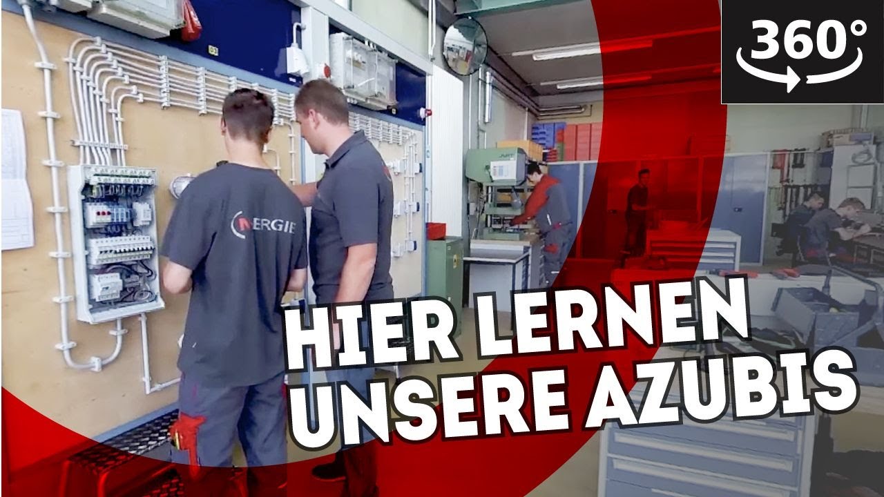 Lerne die Werkstatt der N-ERGIE Azubis kennen – Elektroniker (m/w/d) [360 Grad]