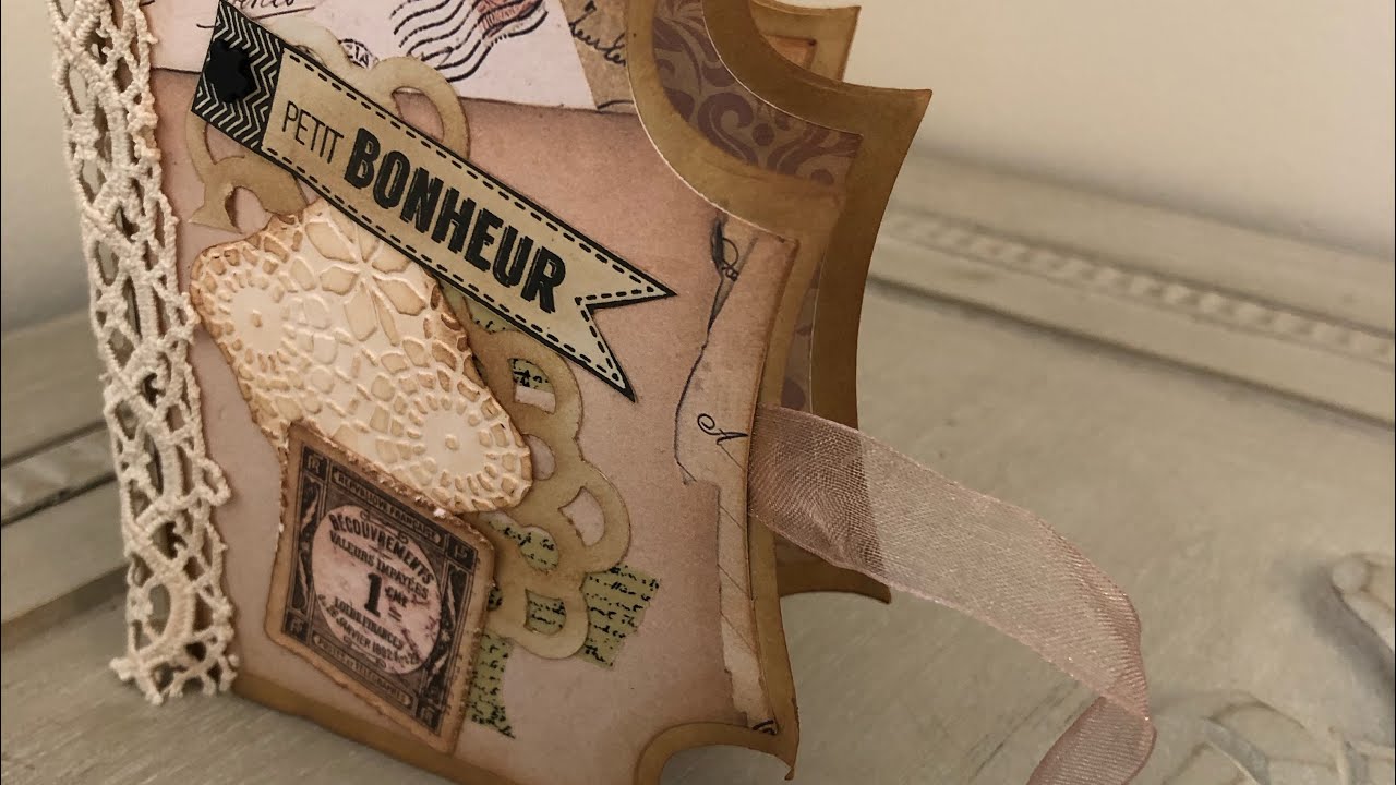 TUTO MINI ALBUM VINTAGE TRES FACILE