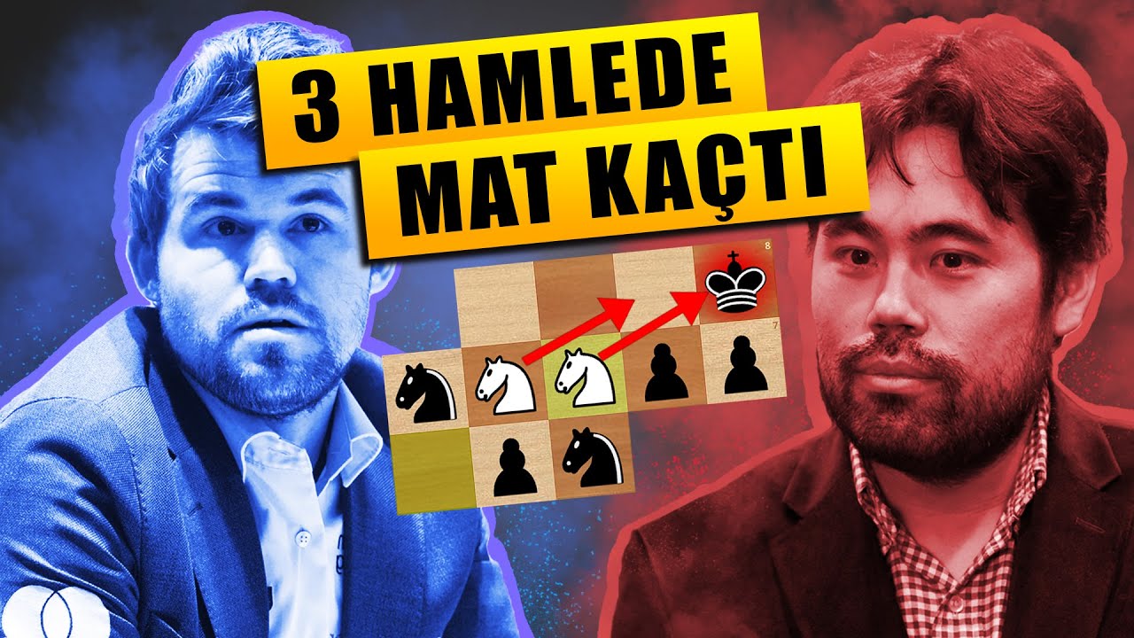 3 HAMLEDE MAT KAÇTI!  CARLSEN - NAKAMURA DÜNYA ŞAMPİYONLUĞU MAÇI - KAMERA GÖRÜNTÜLERİYLE