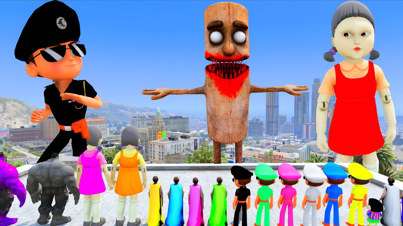 Little Singham Vs Hulk Gang In Gta 5 | Little Singham Saved All His Friends