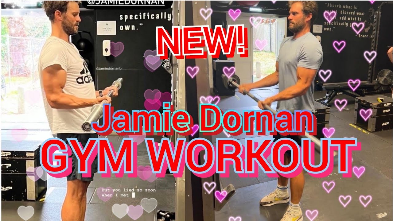 😍  Jamie Dornan - GYM WORKOUT 🔥🔥🔥