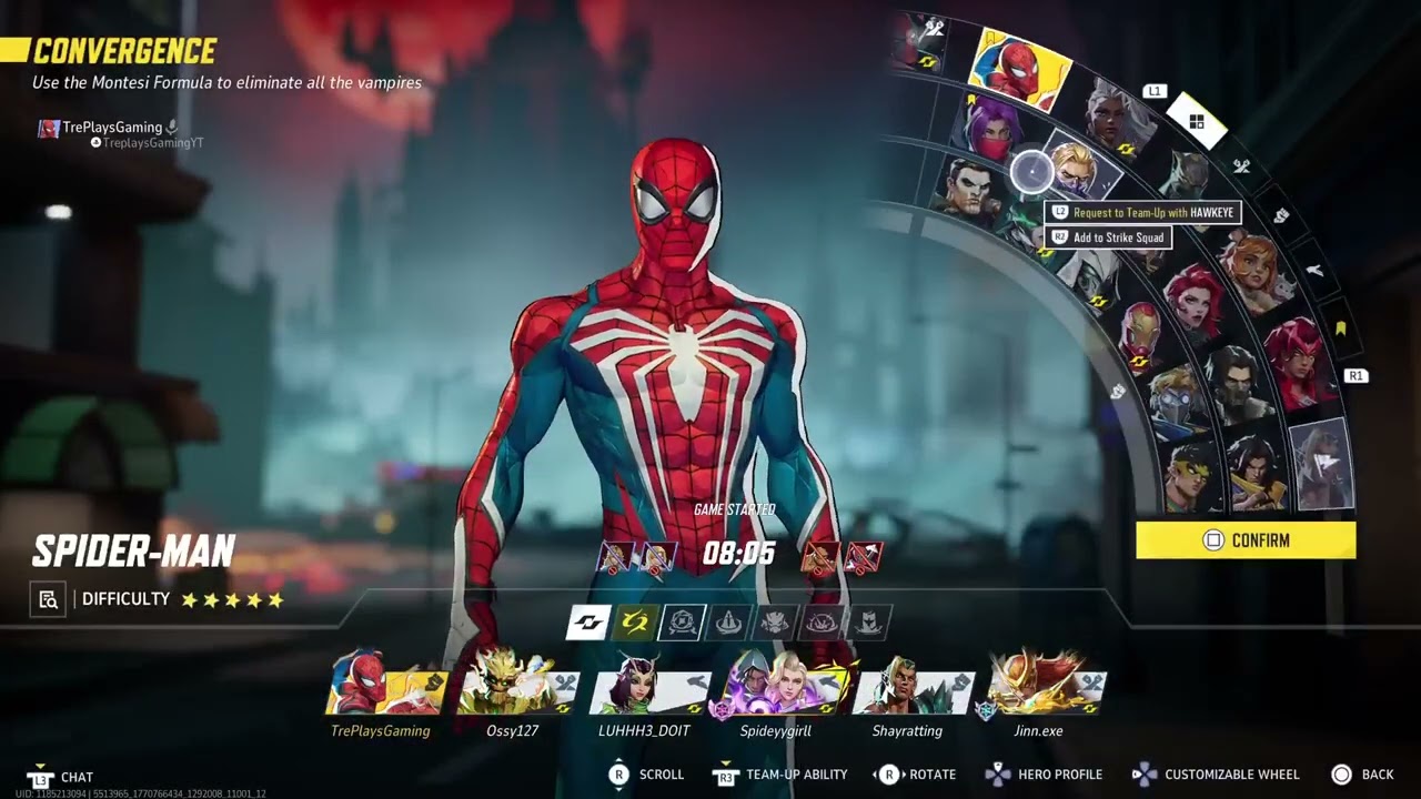 Rivals Grind Spidey sweat