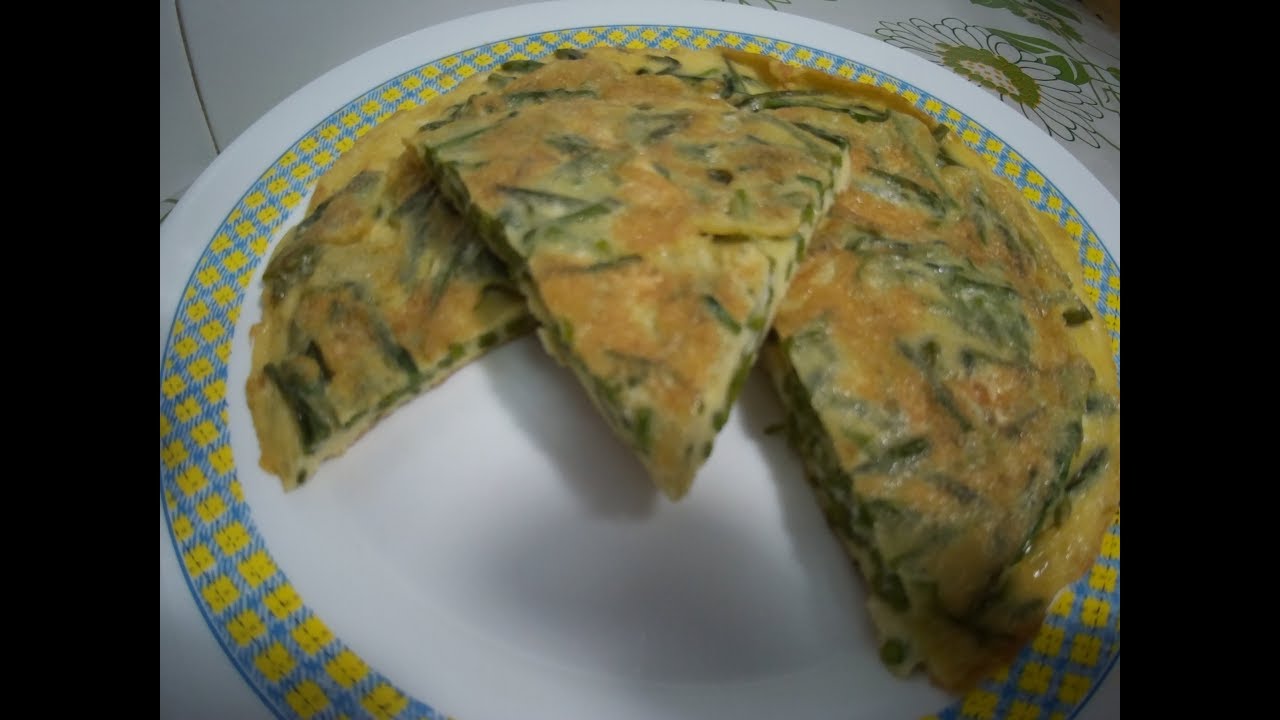 tortilla de espárragos del campo