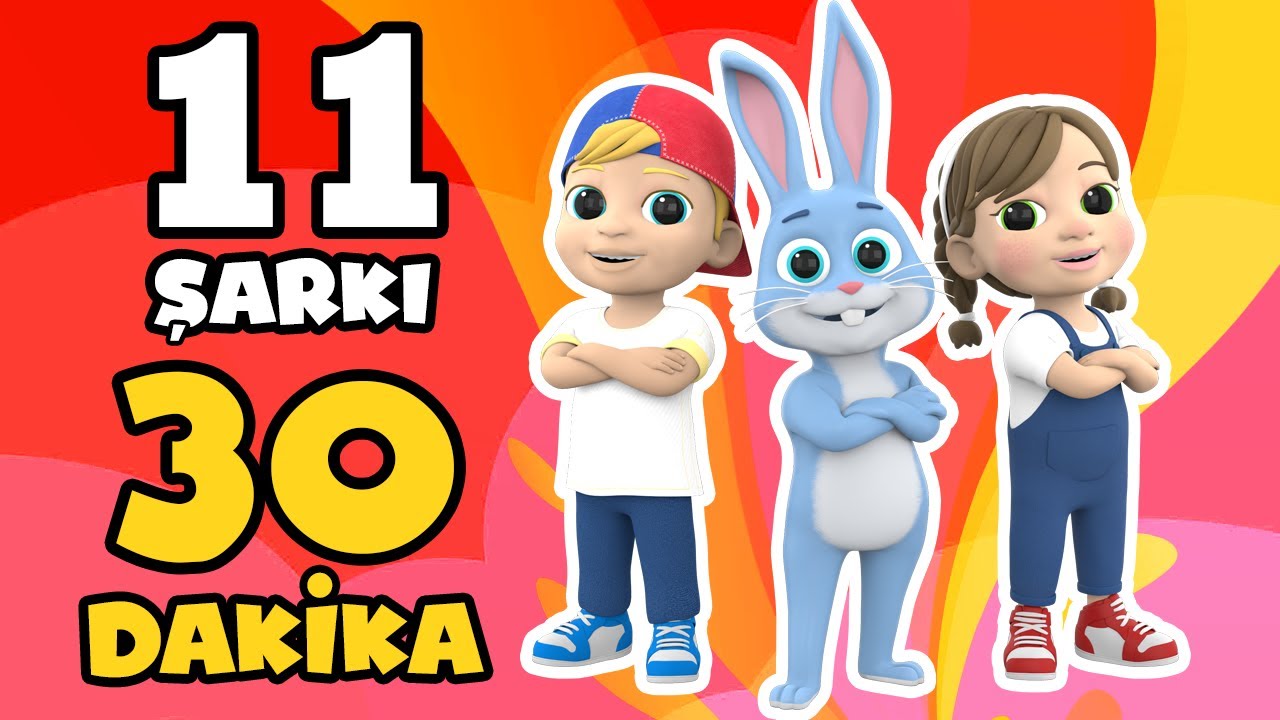 Minikler İçin 30 Dakika Müzik, Dans ve Eğlence Zamanı! En Yeni 11 Harika Çocuk Şarkısı Tek Videoda!