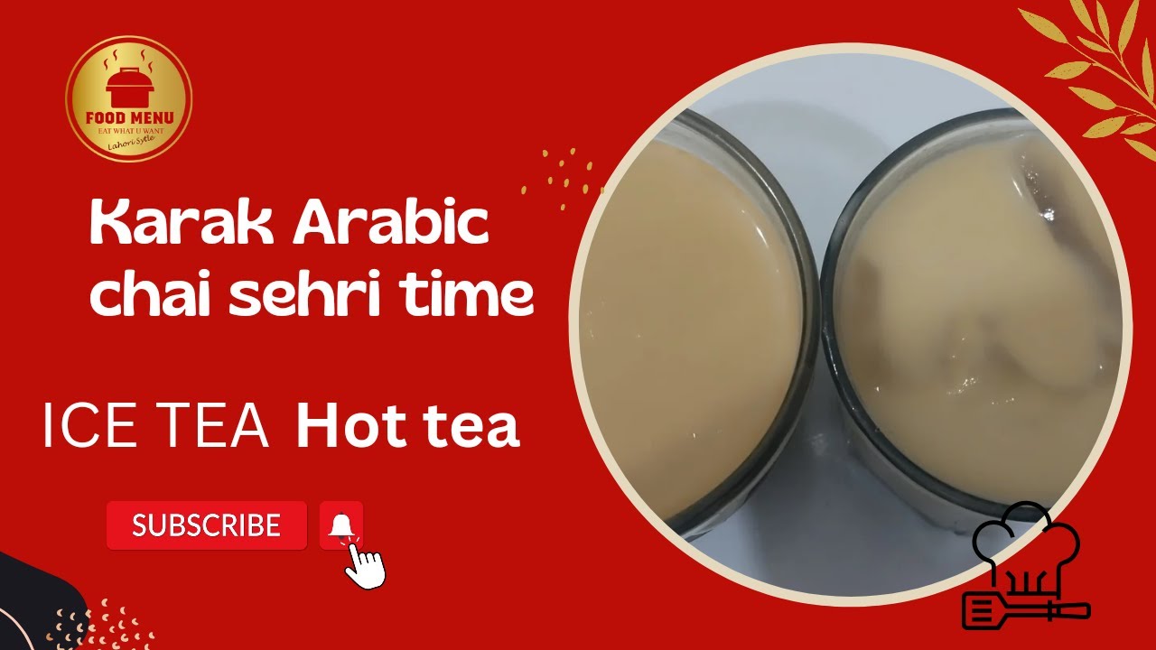 Enjoy a cup of homemade Karak Arabic Chai (Tea)  like never before | Food Menu