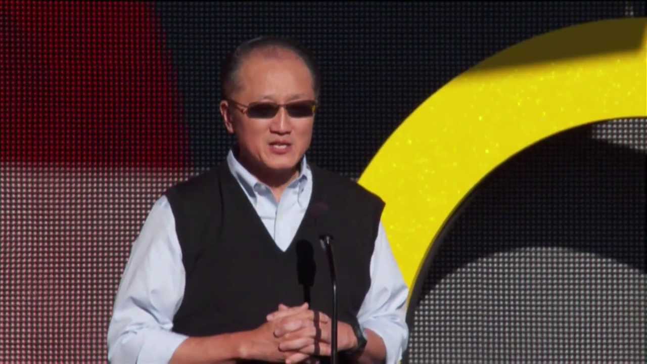 世界银行行长金墉与Alicia Keys、Stevie Wonder一起出席反贫困誓师演唱会