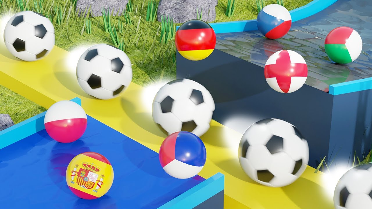 Marble Race Football - UEFA Euro 2024 Predictions