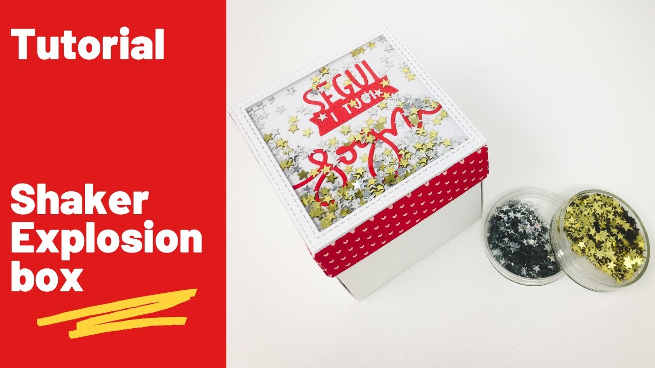 Explosion box TUTORIAL con coperchio shaker- Segui i tuoi sogni