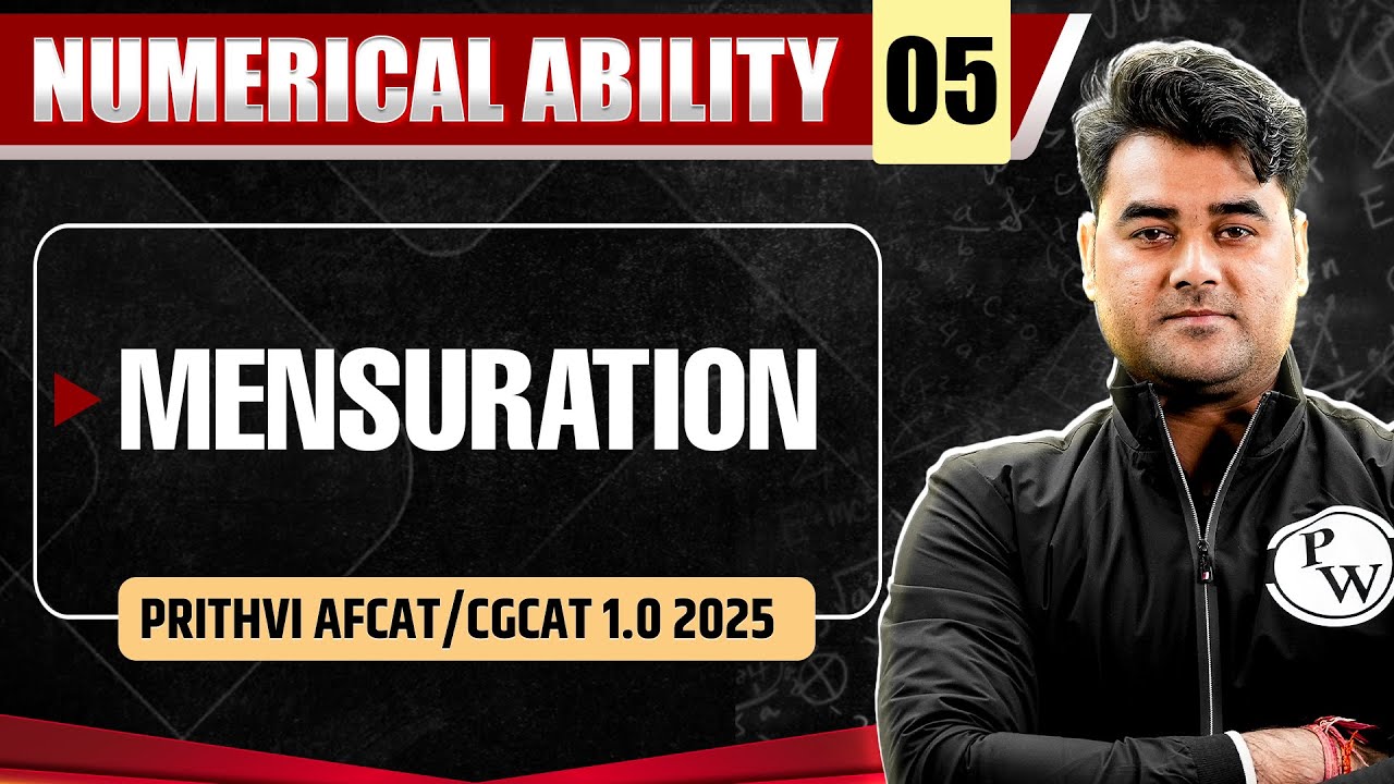 Mensuration | Numerical Ability for AFCAT/CGCAT 1.0 2025 🔥