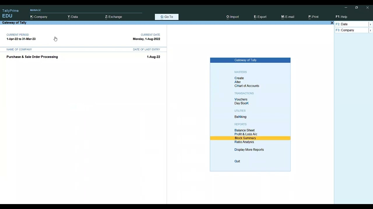 Sale Order Processing in Tally Prime | Sales Order Processing Complete Tutorial in Tally Prime