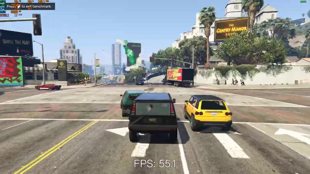 GTA 5 Benchmark GTX 1060 | I5 2500 | 8GB