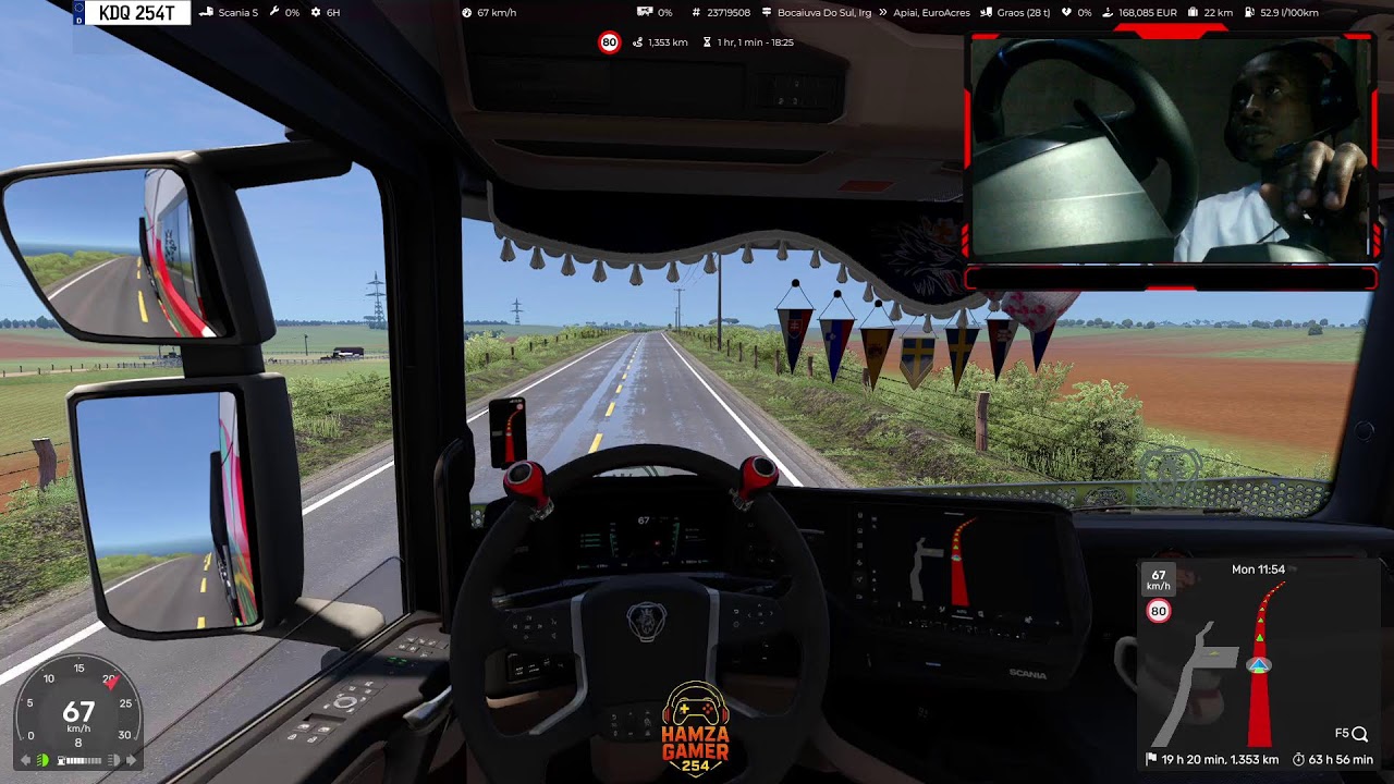 1500HP Scania 😈 | Mapa Eldorado LIVE | Hamza Gamer 254