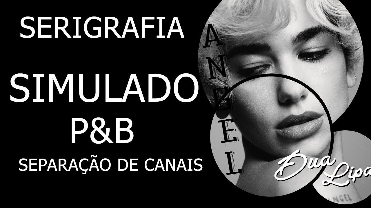 Simulado - Serigrafia - Photoshop - 2 cores - Preto e Branco - Serigrafia/Silkscreen