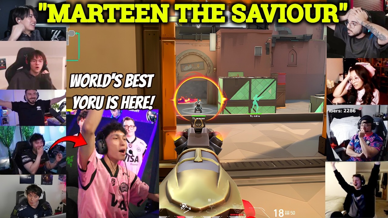Valorant Streamers/Pros React to M8 Marteen Shows What 200 IQ Yoru Look Like in Masters Santiago