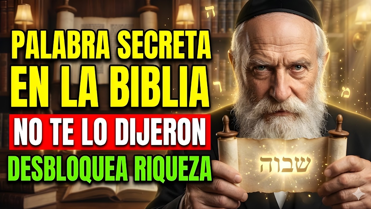 🔥 RABINO REVELA: La PALABRA SECRETA de la Biblia que DESBLOQUEA RIQUEZA ILIMITADA | Sabiduría Judía