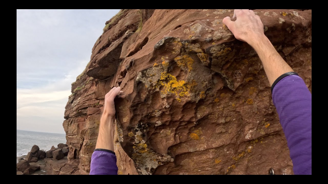 POV Rock Climbing | *** rated 7b , 6c+, and 5+ routes at St Bees Head | Lake District Climbing