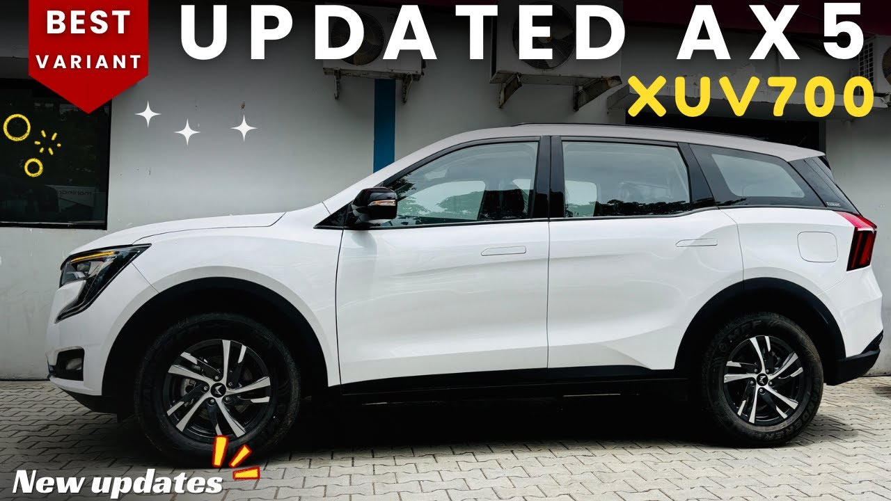 updated mahindra xuv700 ax5 2024 | xuv 700 AX5 model update 2024 : xuv700 ax5 new model - xuv700