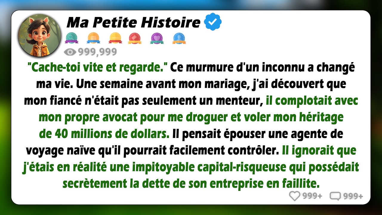 La serveuse m'a vue et a chuchoté : 