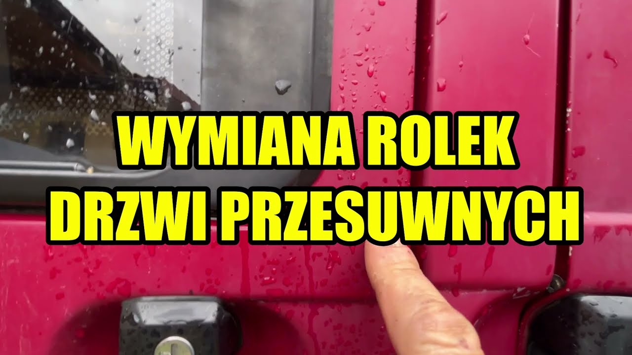 VW T4 WYMIANA ROLEK DRZWI PRZESUWNYCH