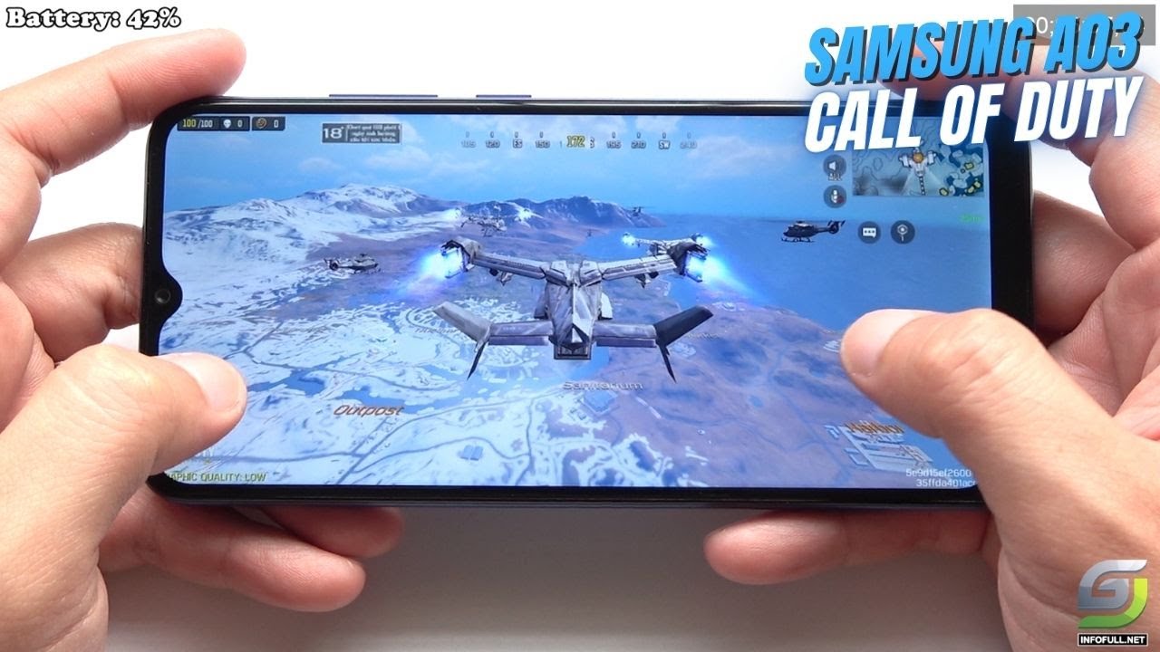 Samsung A03 test game Call of duty Mobile